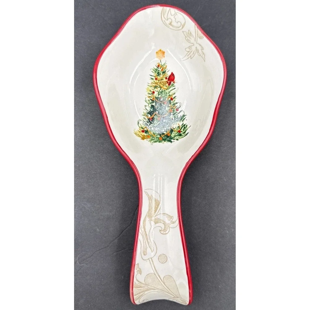 Thirty Fourth & Main Christmas Spoon Rest Large 10